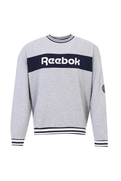 Reebok LAWN CLUB CREW SWEAT Hanorac gri pentru bărbați