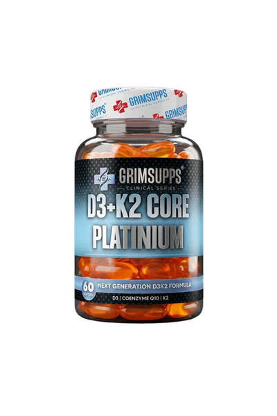 Grimsupps D3 K2 Core Platinum 60 Softgel