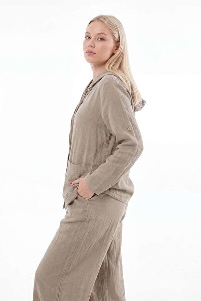 Asena Mila 100% Cotton Muslin Hooded Set