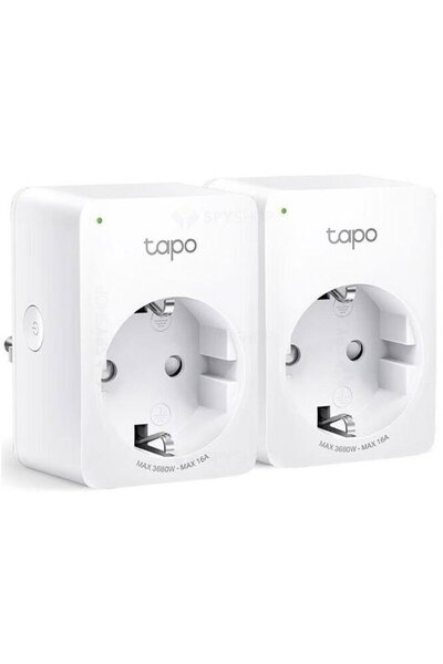 TP-LINK Tapo P110 Priză inteligentă (pachet de 2), Schuko, Monitorizare energ...