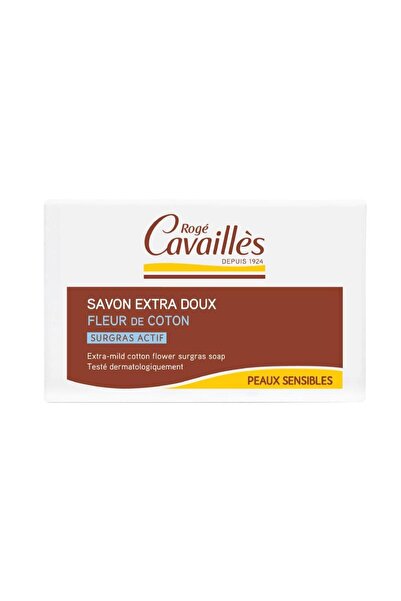 Roge Cavailles صابون قالب مرطب للبشرة الحساسة بزهرة القطن من كافايس - 150جرام