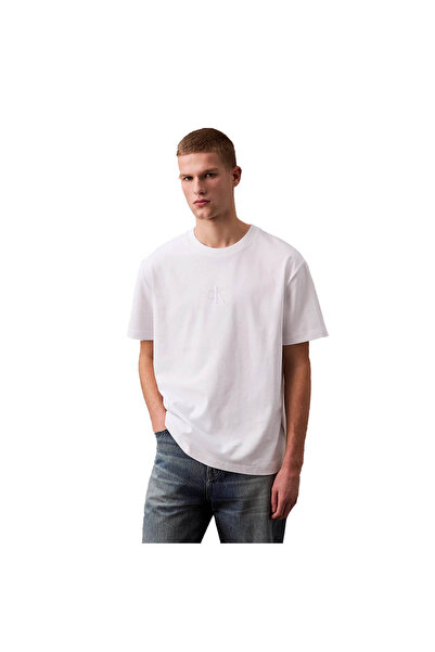 Calvin Klein Bărbați& # x27;s Tricou cu mânecă scurtă, croială lejeră, cu log...