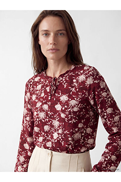 LC Waikiki Tie-Up Roba Collar Floral Blouse for Style Enthusiasts from Uzg Store