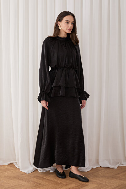 Melike Tatar Detailed Skirt Suit 32-2858
