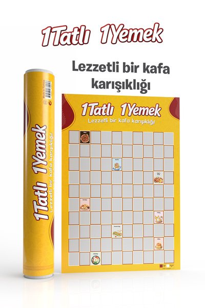 Zigzag 1 Tatlı 1 Yemek – Yemek Temalı Eğlenceli | Özel Kazı Kazan Poster