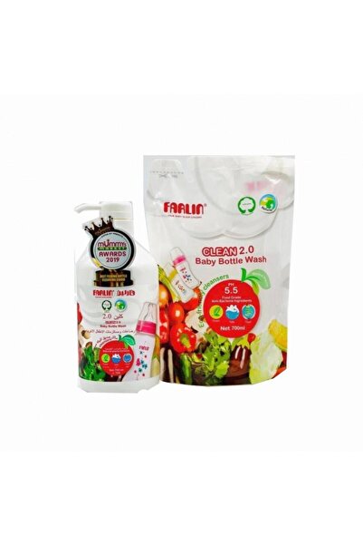 FARLİN Baby Bottle and Baby Products Wash (700 ml + 700 ml)