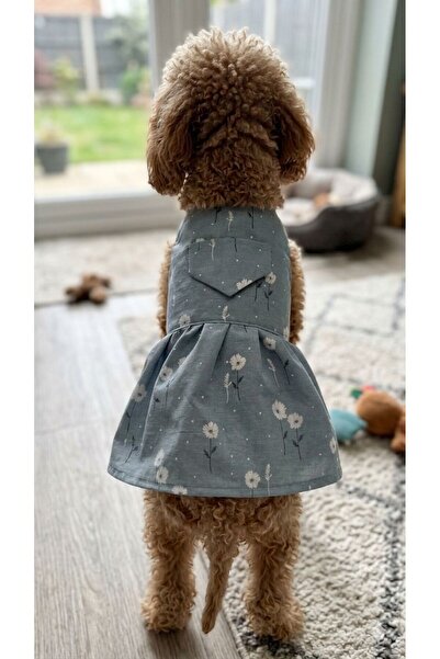 PetiliDünya Flower Dress Cat Outfit Dog Outfit Dress