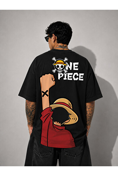 Nulivez One Piece Luffy Oversize Unisex T-Shirt – Monkey D. Luffy Straw Hat A...
