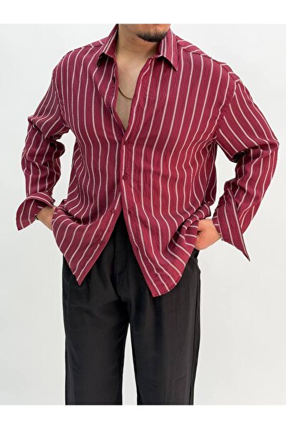 BYATA MENS STYLE Men's Summer Striped Shirt