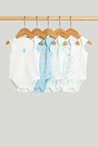 MOTHERCARE 5 قطع من بدلات بلو أوشن بدون أكمام
