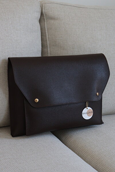 BAGLOVİS Women's Large Size Envelope Handbag, Document and Tablet Case, Stylish Daily Portfolio Bag En33 Size26