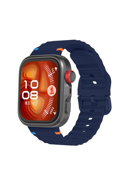 redmud teknoloji Huawei Watch Fit5 / Fit 5 Pro Ile Uyumlu Dalgalı Dikiş Detay...