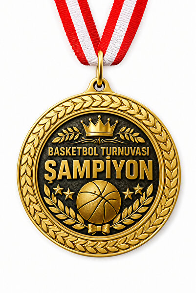 HiperAD Reklam BASKETBOL TURNUVASI BİRİNCİLİK ALTIN Madalya Metal | Ödül Mada...