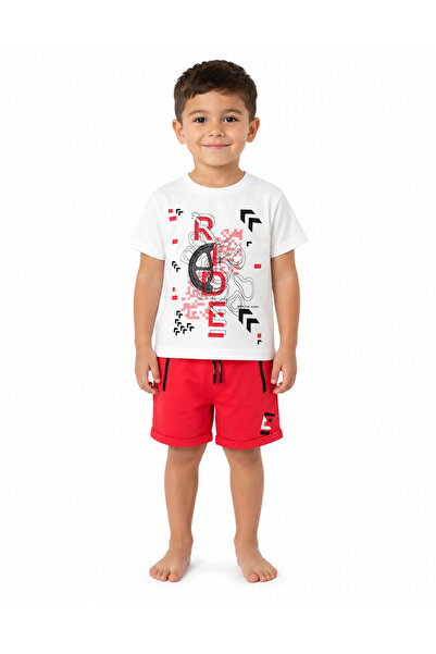 onymino Boy's Printed T-Shirt Shorts Top-Down Summer Set