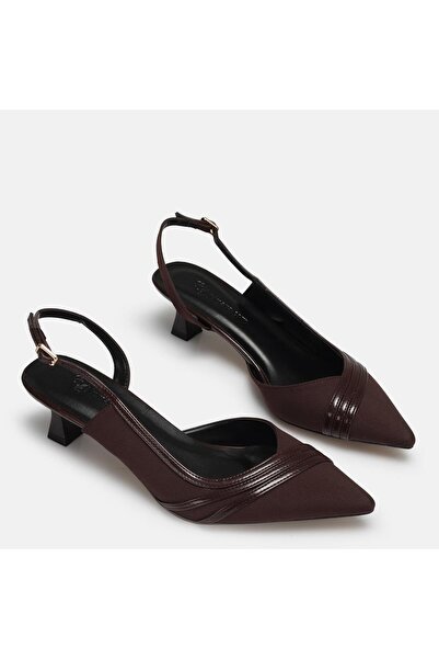 37Numara Large size women's stiletto 41-42-43-44-brown