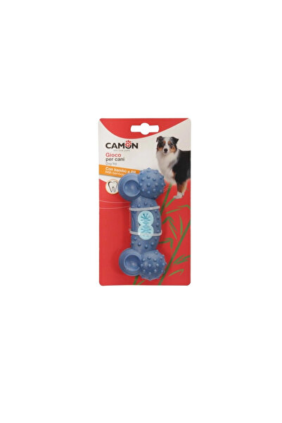 Camon Bamboo and Pp Reward Bone Dog Toy 13 Cm: Durable Teeth Scratching Toy