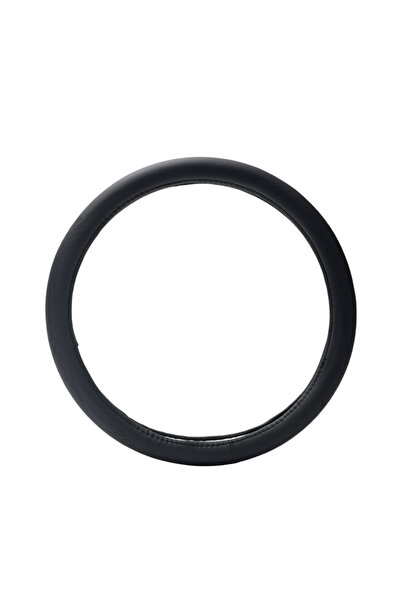 Lawazim Universal Steering Wheel Cover Anti-Slip Leather Grip Durable - Black