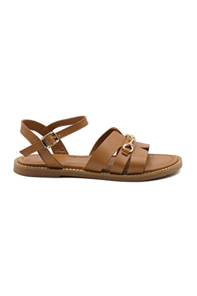 Greyder Women's Tan Genuine Leather Sandals 6Y2Ws59353