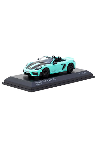 Tarmac Works Porsche 718 Spyder RS Mint Yeşil 1/64 Model Araba