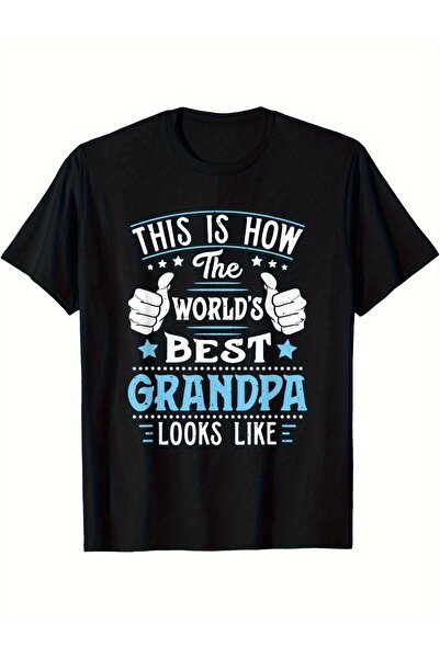 Chic Bloom Men's "World's Best Grandpa" T-shirt