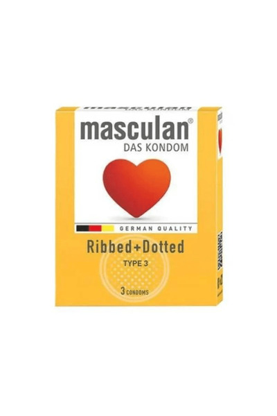 Masculan ماسكولان واقي ذكري 3 قطعة جولد v2