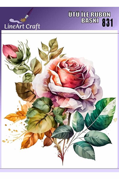 LİNEART طباعة نقل حراري بالروبون تينترفير للخشب والقماش رقم: RB831-30x30cm