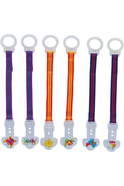 Nuby Pacifier Clip 5923 for all pacifiers with and without ring, one piece, a...