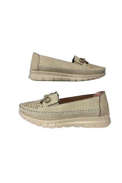 Ayzen - Beige Ribbon Skin Comfort Casual