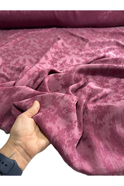 BURSA KUMAŞTAN Jacquard Silk Cupro Fabric Width 140 cm Shiny Flowing Dress, S...