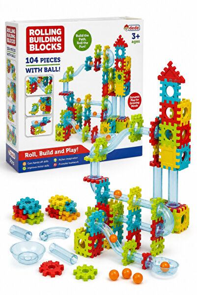 Selvira 104 Parça Renkli Rolling Building Blocks Toplu Blok Oyunu – Çocuklar ...
