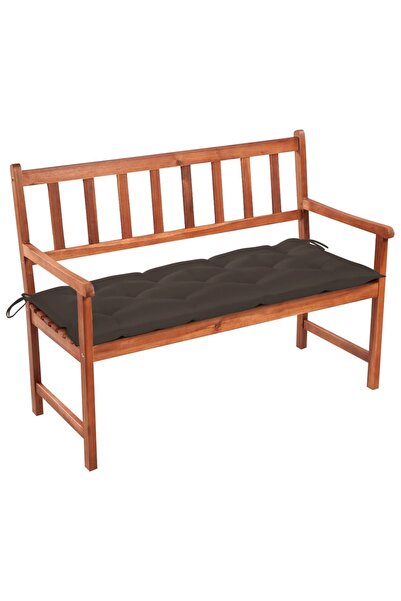 vidaxl Garden bench with Pillow, 120 cm, solid acacia wood