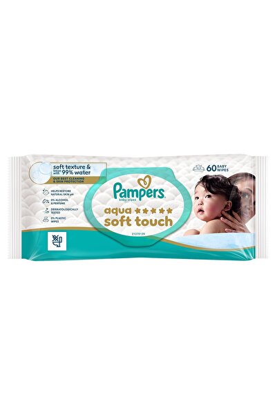 Pampers Servetele umede Aqua Soft Touch 99% apa - 4 culori disponibile