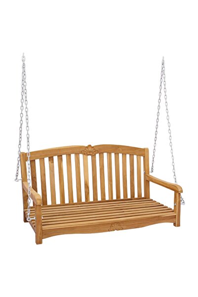 vidaxl Bancă swinging 114 x 60 x 60,5 cm Lemn solid de tec