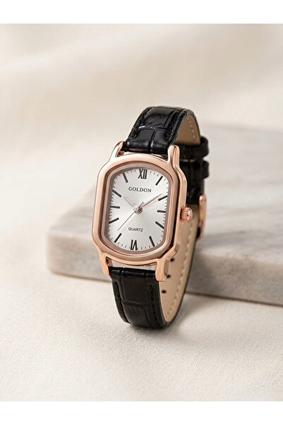 SHINELUC Steel Black Classy Retro Watch Classic Band