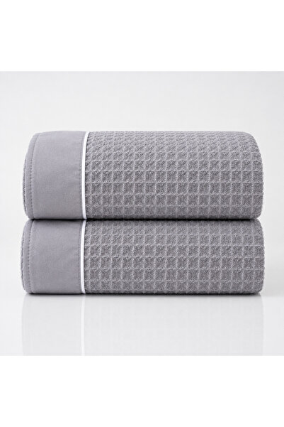 Donetella Pack of 2 Hand Towels 50x90 cm – 310 GSM Waffle Microfiber, Soft & ...