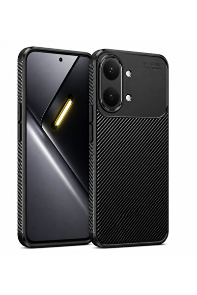 UnDePlus Xiaomi Poco X8 Pro Max Kılıf Karbon Silikon Case