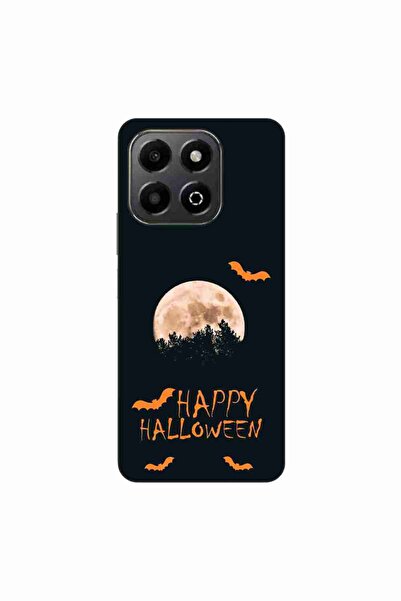 OEM Калъф, съвместим с Honor X6b, силиконов гел TPU, с десен  "Честит Хелоуин...
