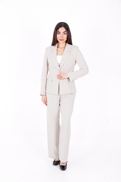 sdf line Kolları düğme detaylı Premium kalite Atlas kumaş Kısa Blazer Ceket A...