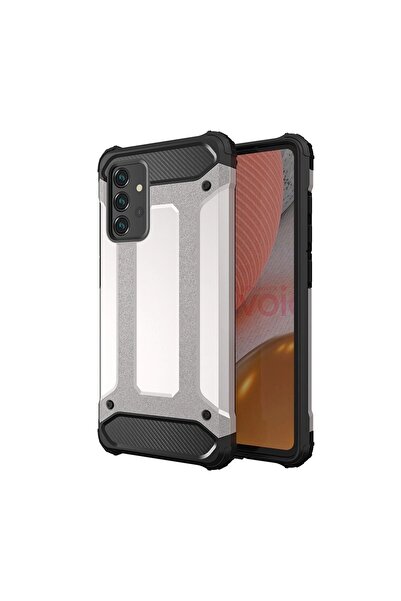 OEM Rugged Hybrid Armor Case for Samsung Galaxy A36 5G - Silver