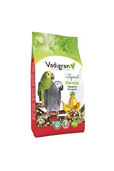 VADIGRAN Parrot Tropical Ολοκληρωμένη Τροφή για Τροπικούς Παπαγάλους 650gr