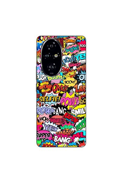 OEM Husa compatibila cu Honor 200 Pro Silicon Gel Tpu Model Pop Art Pow Wow Boom