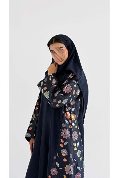 AYA عباية لينن مع تطريز ركامة mwt1116