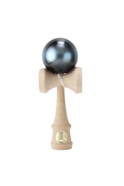 OZORA Jucarie de indemanare, din lemn, Ozora, Kendama, Albastru Galaxy, 18 cm