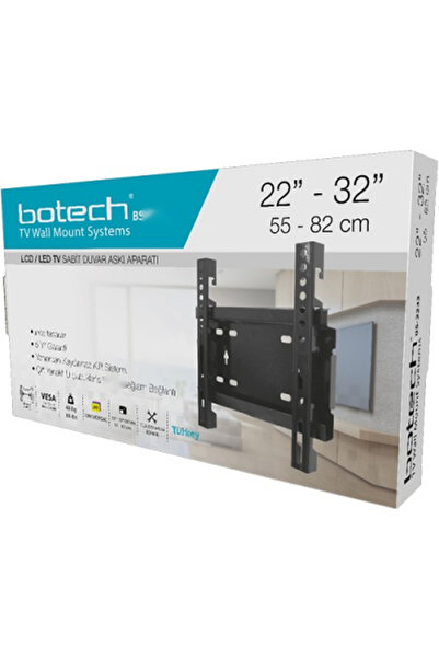 Go İthalat Sabit TV Askı Aparatı 22 32 İnç 55 82 cm Uyumlu LCD LED Duvar Mont...