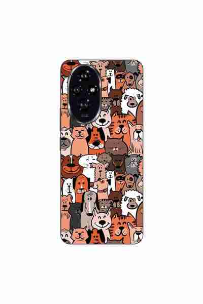 OEM Husa compatibila cu Honor 200 Silicon Gel Tpu Model Caini si Pisici Pattern