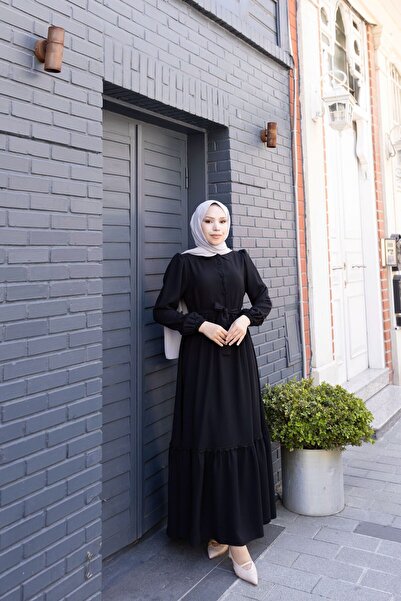 GÖZDE GİYİM Smooth lace dress