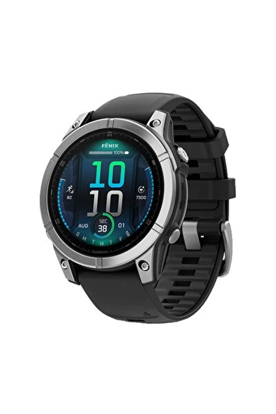 Garmin Ρολόι Fenix E GPS 47mm Ανοξείδωτο Ατσάλι - Ασημί