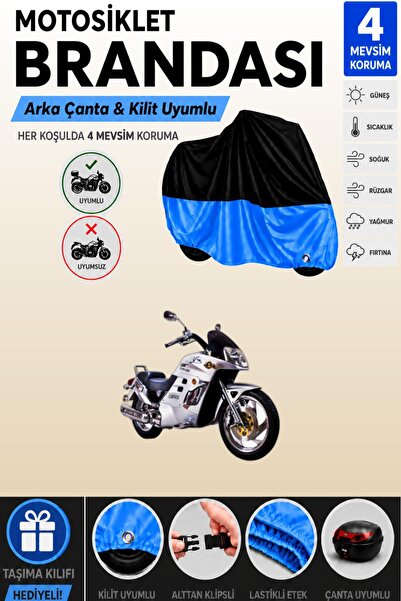 Cemku Double Black Top - Blue Bottom, Rear Bag Compatible Dorado Corvus Motor...