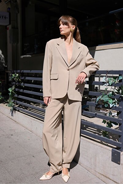 martedi Kadın Camel Blazer Ceket