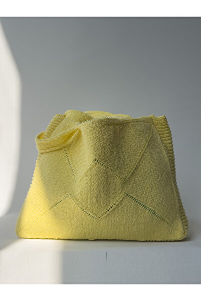 Sea Style Geantă tote din tricotaj cu model geometric